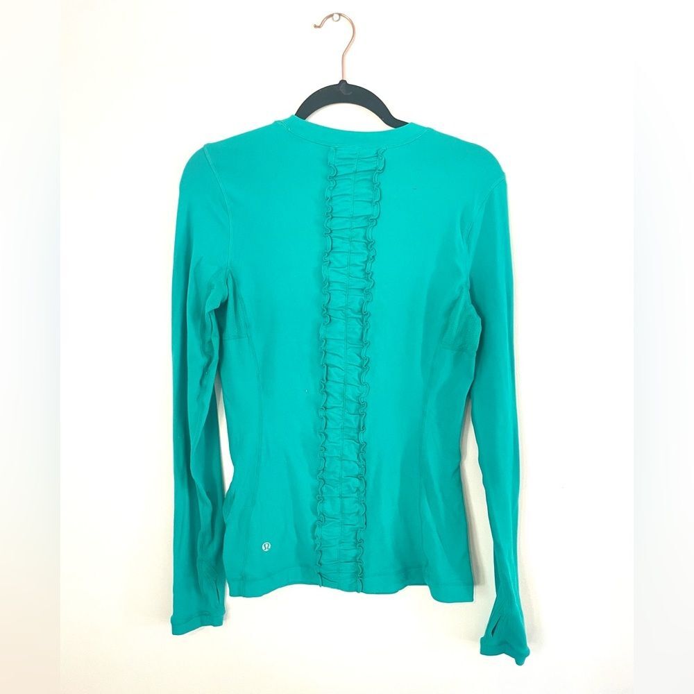 Lululemon Women’s Run:Dash Static Long Sleeve Teal Blue Size 8 Running